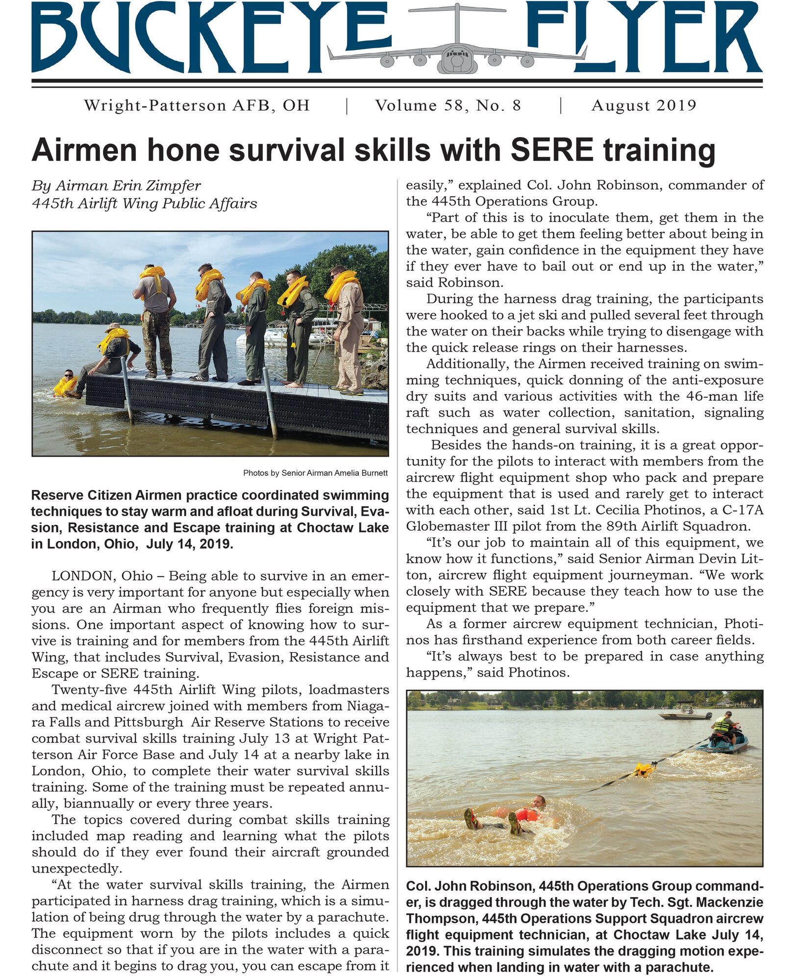 The August 2019 issue of the Buckeye Flyer is now available. The official publication of the 445th Airlift Wing includes eight pages of stories, photos and features pertaining to the 445th Airlift Wing, Air Force Reserve Command and the U.S. Air Force.