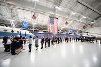 Friends, family, and former co-workers wait to personally congratulate Air Force Gen. Paul J. Selva, vice chairman of the Joint Chiefs of Staff, and his wife Mrs. Ricki after a retirement ceremony hosted by Marine Corps Gen. Joe Dunford, chairman of the Joint Chiefs of Staff, at Hanger 3, Joint Base Andrews, Md., July 31, 2019. Gen. Selva retired after over 39 years of service.