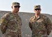 Army Staff Sergeants Robert W. Stephens and Raymond E. Stephens spend time together in the gym while deployed to Camp Arifjan, Kuwait, with the 77th Sustainment Brigade, July 30, 2019.