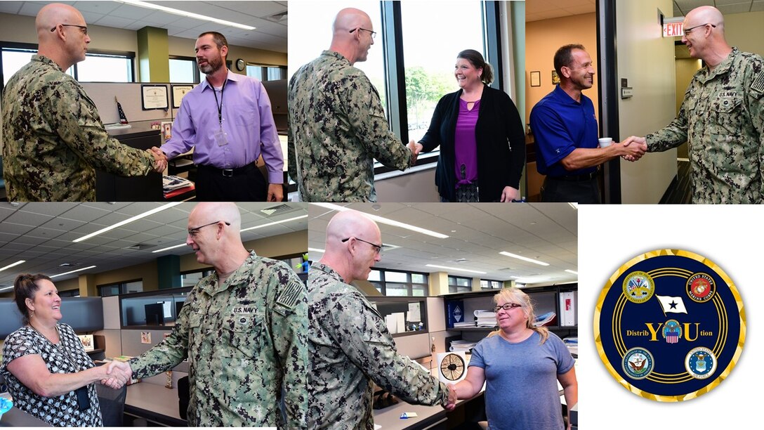DLA Distribution employees presented commander’s coins