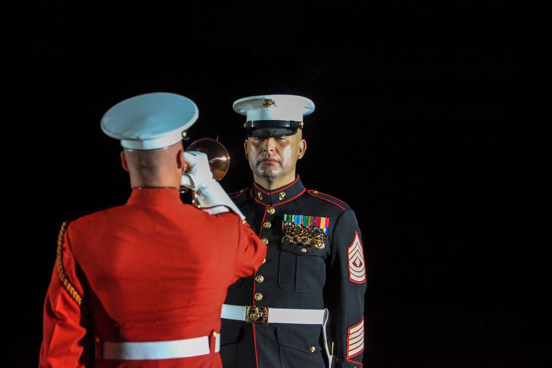 The hosting official for the evening was 18th Sergeant Major of the Marine Corps Sgt. Maj. Ronald L. Green, and Sgt. Maj. Troy E. Black, 19th Sergeant Major of the Marine Corps, was the guest of honor.