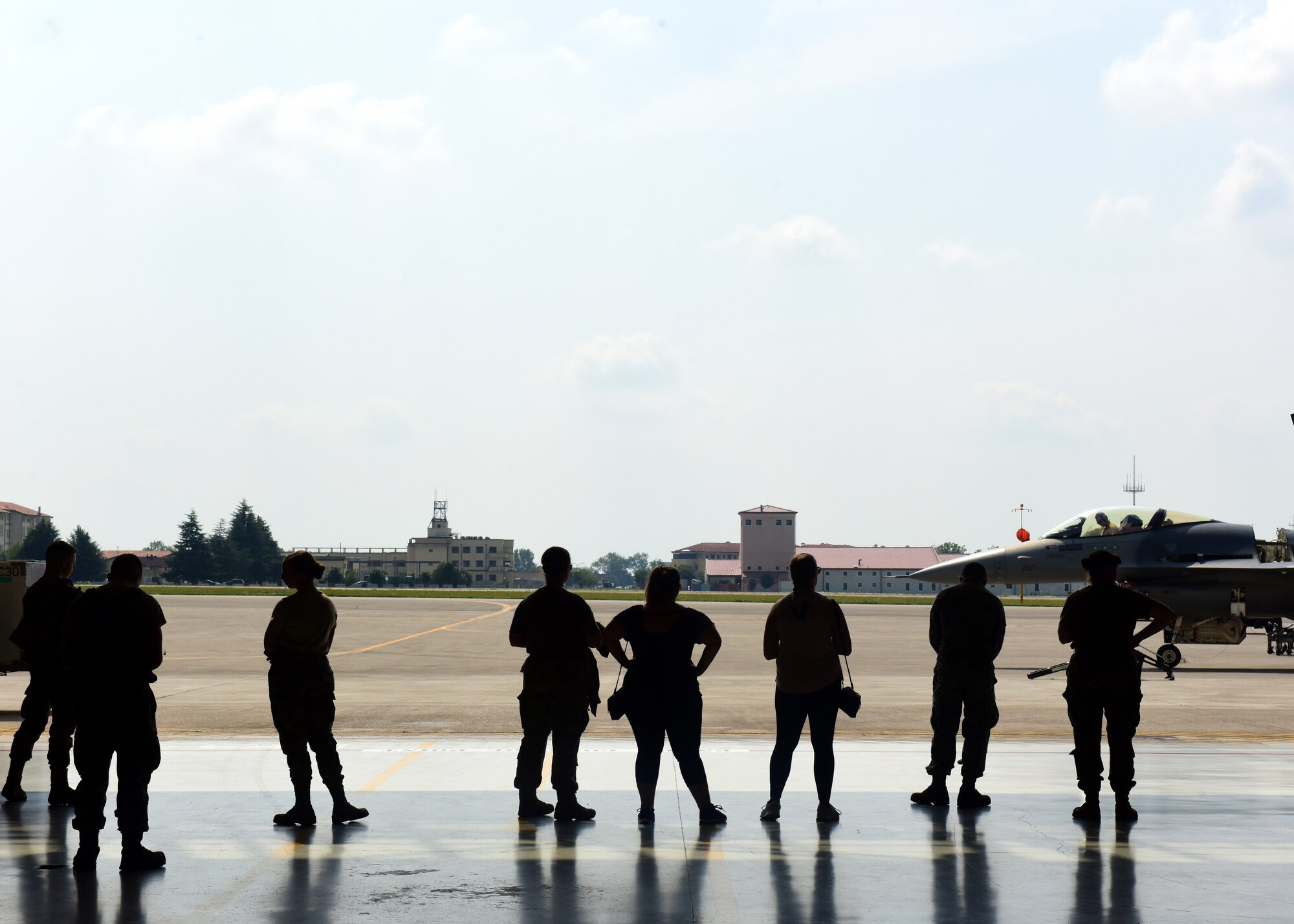 The 31st Maintenance Group hosts Friday Fusion July 26, 2019 at Aviano Air Base, Italy. The event allowed service members to learn about what the 31st MXG does during daily operations. (U.S. Air Force photo by Airman 1st Class Caleb House)