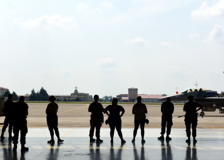 The 31st Maintenance Group hosts Friday Fusion July 26, 2019 at Aviano Air Base, Italy. The event allowed service members to learn about what the 31st MXG does during daily operations. (U.S. Air Force photo by Airman 1st Class Caleb House)