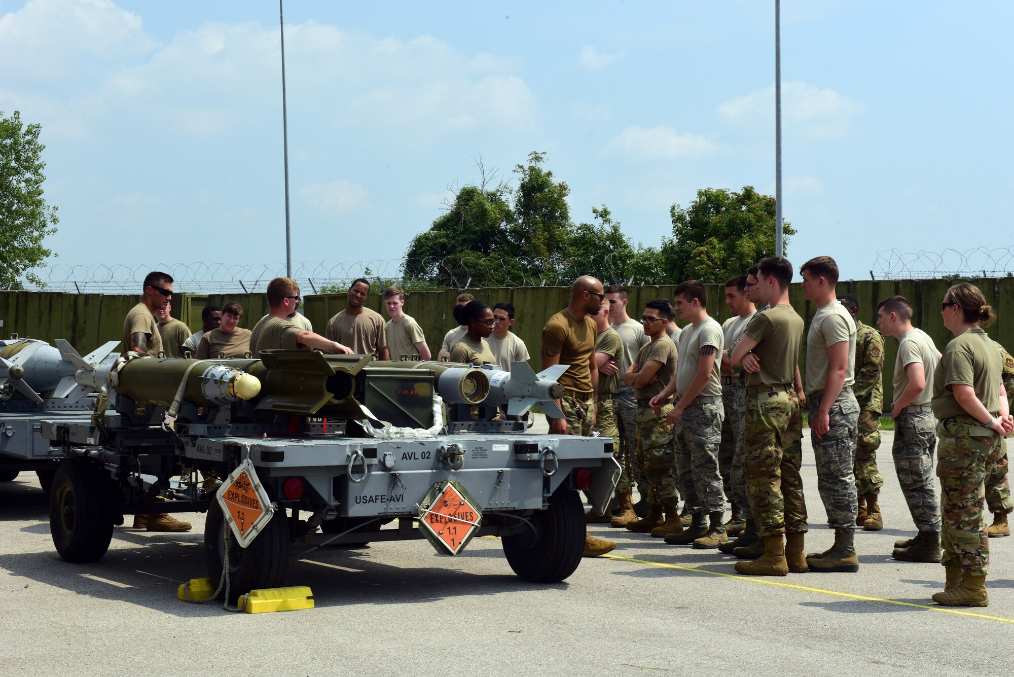 The 31st Maintenance Group hosts Friday Fusion July 26, 2019 at Aviano Air Base, Italy. The event allowed service members to learn about what the 31st MXG does during daily operations. (U.S. Air Force photo by Airman 1st Class Caleb House)