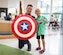 U.S. Air Force Tech. Sgt. Christopher Long, 87th Force Support Squadron base honor guard NCO in charge, volunteers to dress up as Captain America to give back to children and make them smile. (Courtesy photo)