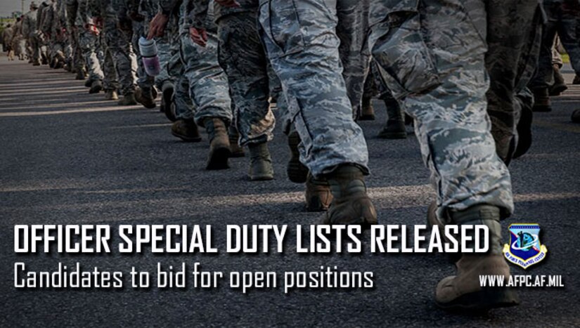 Air Force Releases Officer Instructor And Recruiting Special Duty Candidate Lists &Gt; Air Force'S ...