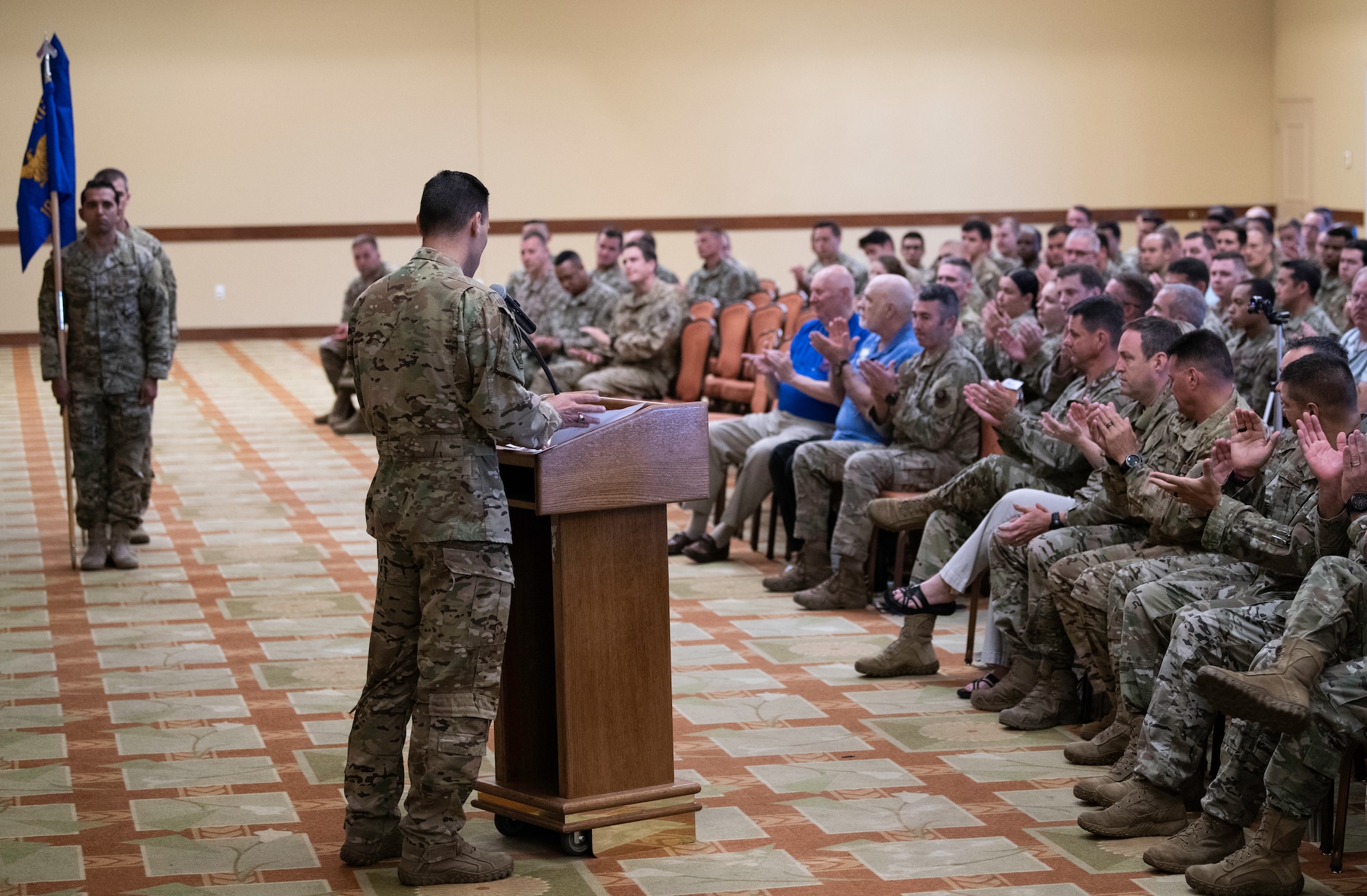 The 18th Flight Test Squadron was officially redesignated as the 18th Special Operations Test and Evaluation Squadron during a ceremony here, July 30. The importance of the name change is twofold. While it more accurately captures the mission of the unit, it also plays a significant role in normalizing the 492nd Special Operations Wing. (U.S. Air Force Photo by Master Sgt. Jeffrey Curtin)