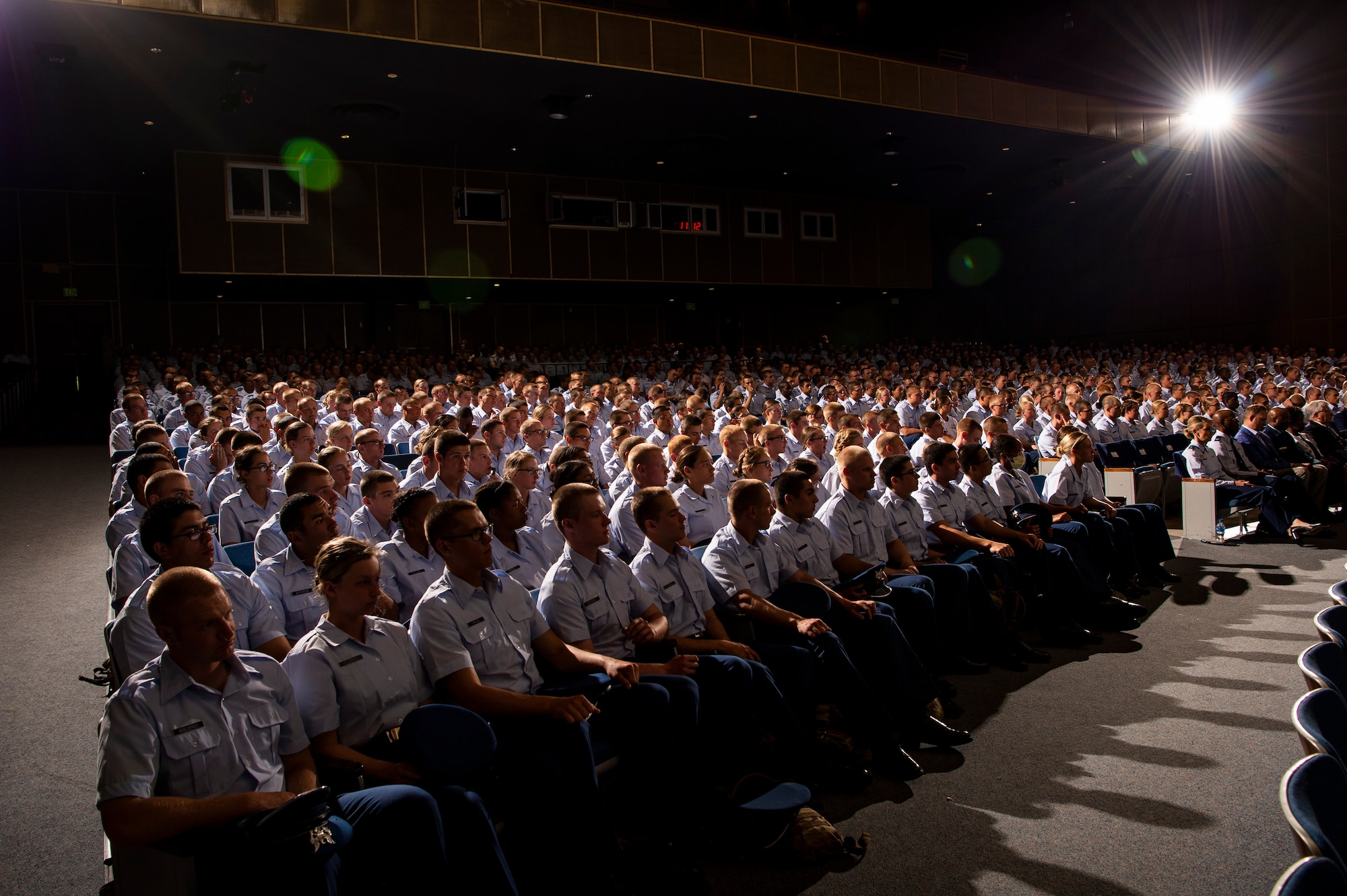 For the first time in university history, the Air Force Academy held a convocation ceremony Aug. 2, 2019, welcoming the incoming cadets from the Class of 2023. (U.S. Air Force photo/Joshua Armstrong)