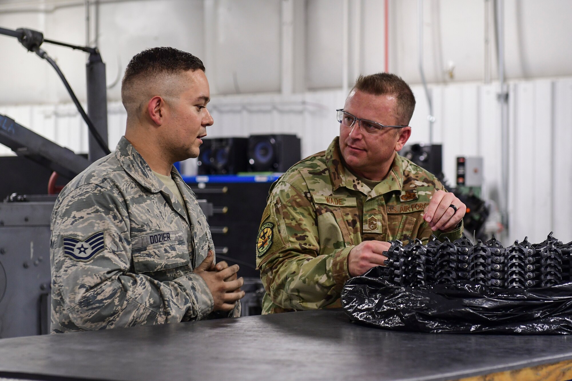 a photo of the ACC command chief visiting Davis-Monthan