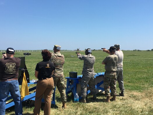 167th Airlift Wing marksmen particpate in National Matches at Camp Perry, July 2019. The month-long national shooting festival hosts more than 6,000 military and civilian participants who train and compete in a variety of competition including traditional pistol, smallbore, high-power rifle and long-range rifle.