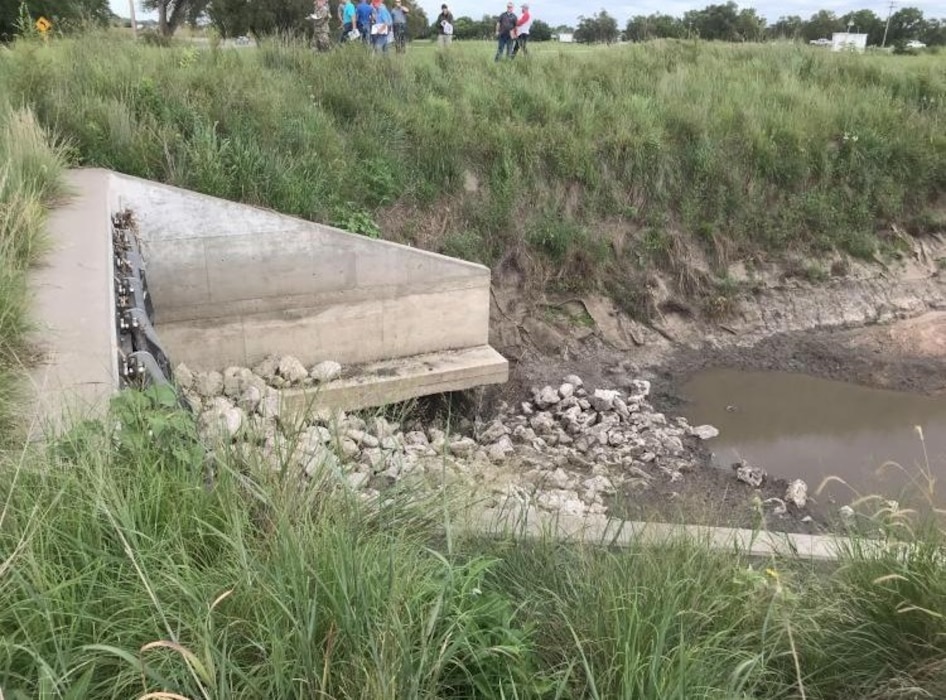 USACE Engineering and Construction Team and the Local Levee Sponsor conducting the Plan In-Hand Review on the Clear Creek Levee System on July 31, 2019.