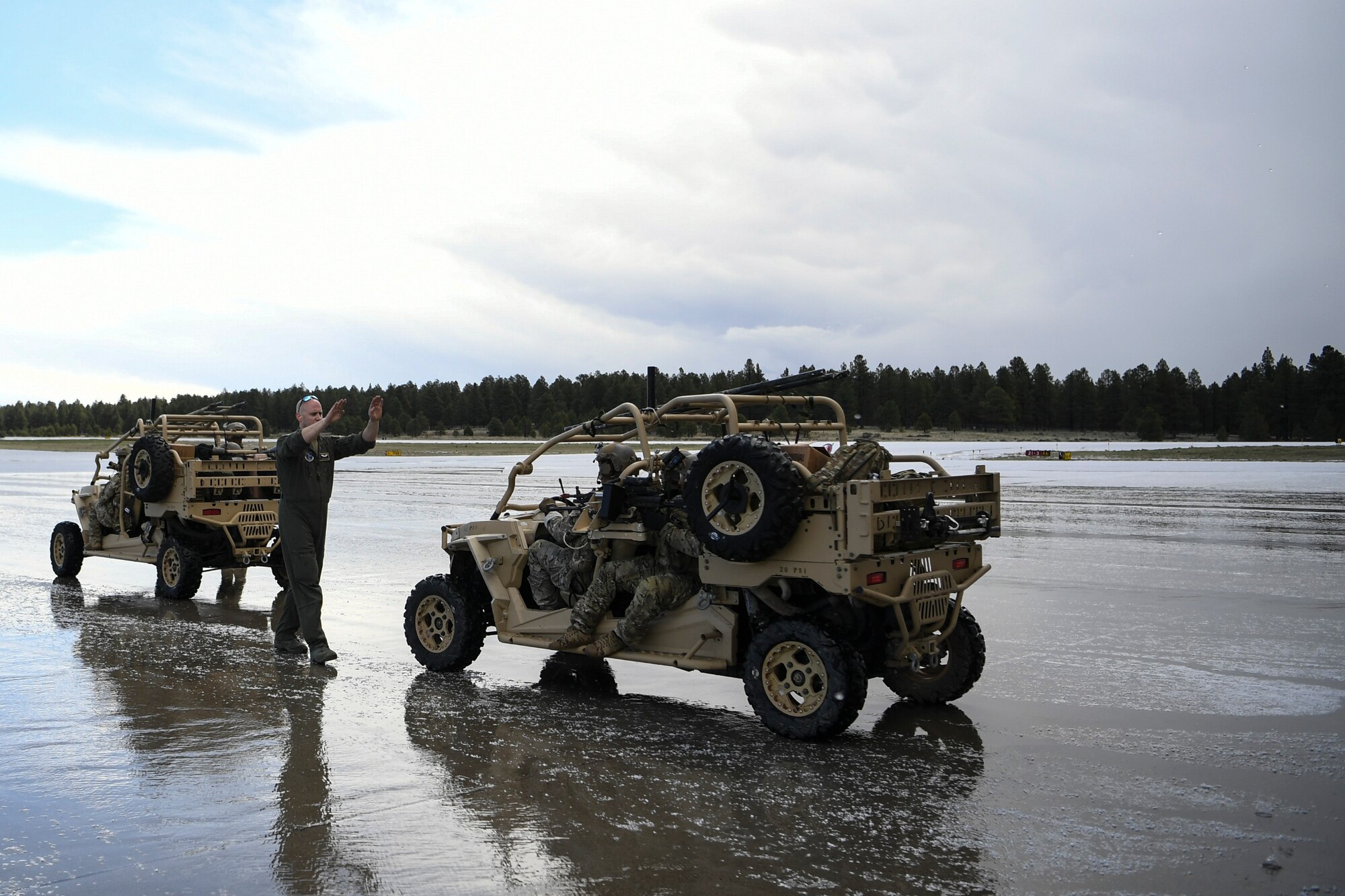 A photo of a rescue assets participating in the combat search and rescue exercise, Red Flag Rescue