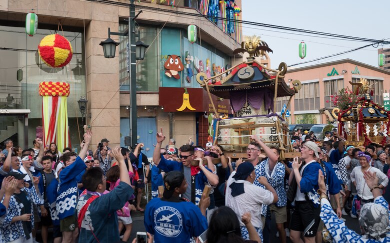 Yokota Airmen participate in Tanabata Festival