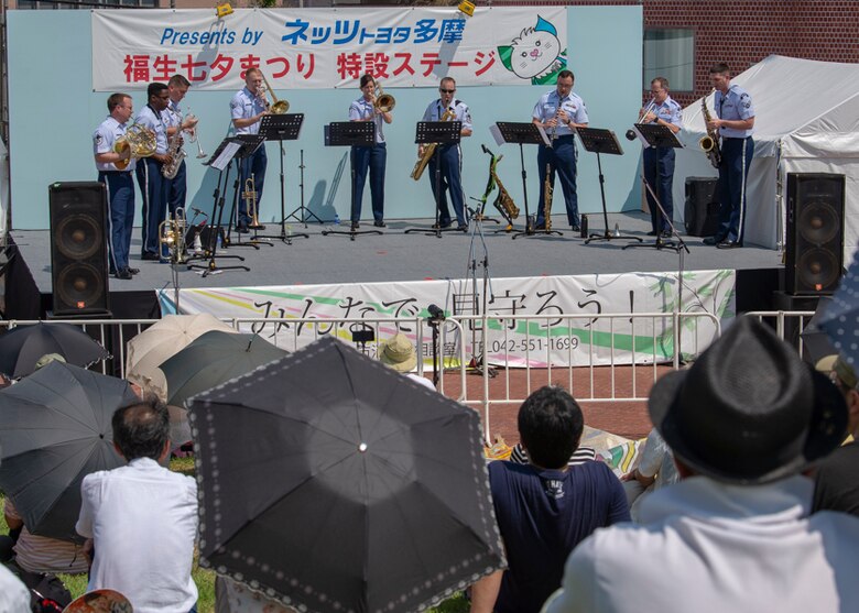 Yokota Airmen participate in Tanabata Festival