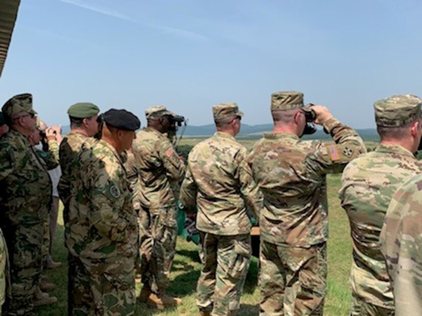 KOROSHEGY TRAINING AREA, Hungary - The Pa. Army National Guard, along with other U.S. Army elements partnered with Hungarian Defense Forces (HDF) for a live fire training exercise as a part of Breakthrough 2019 June 12, 2019 in Koroshegy, Hungary.