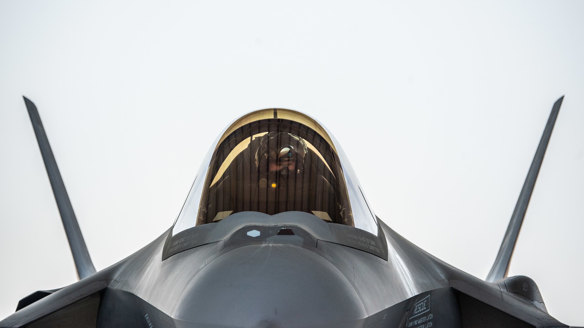 A photo of an F-35A