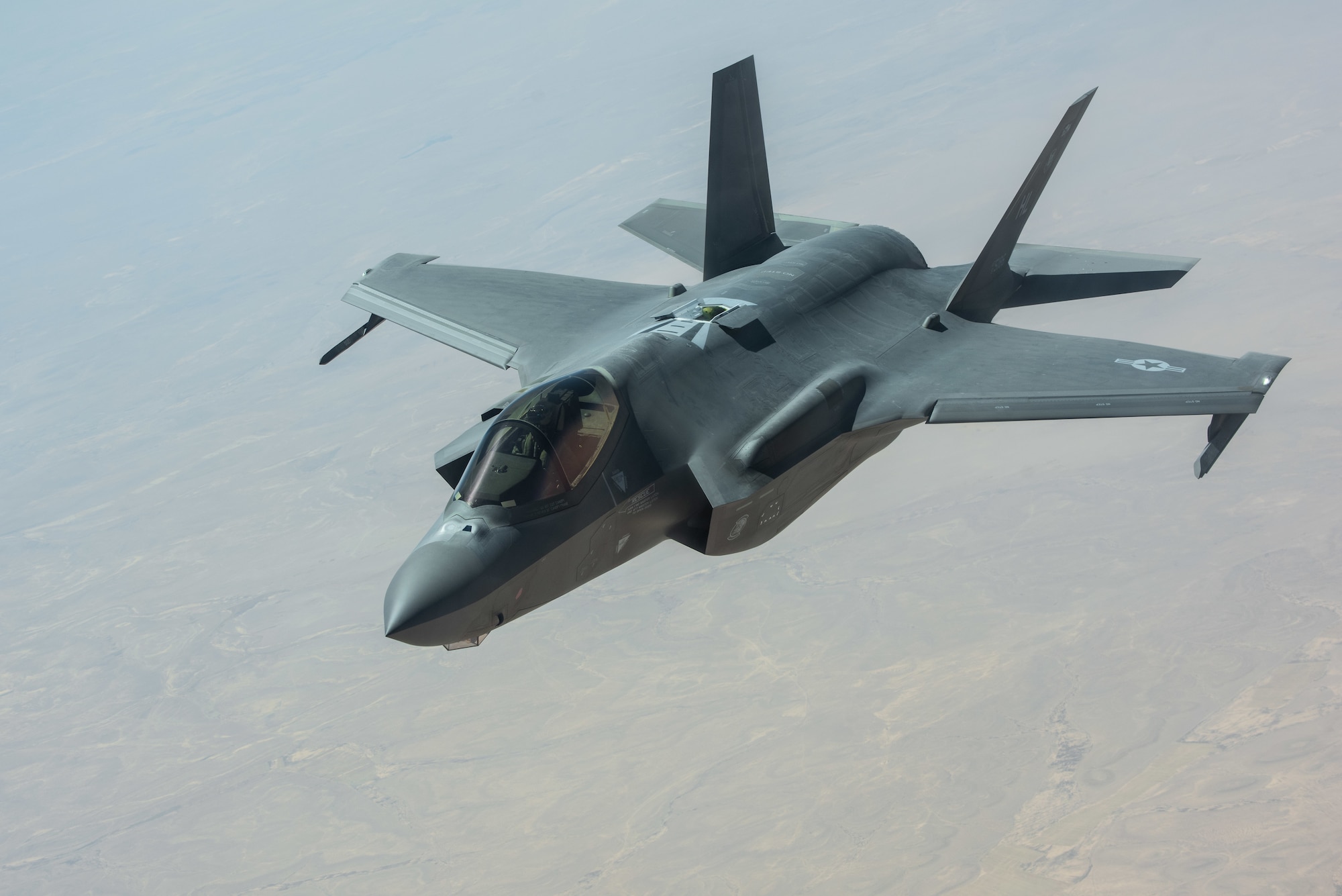 A photo of an F-35A