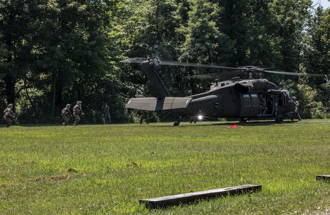 Lima Company patrols stealthily in Fort Knox, Kentucky