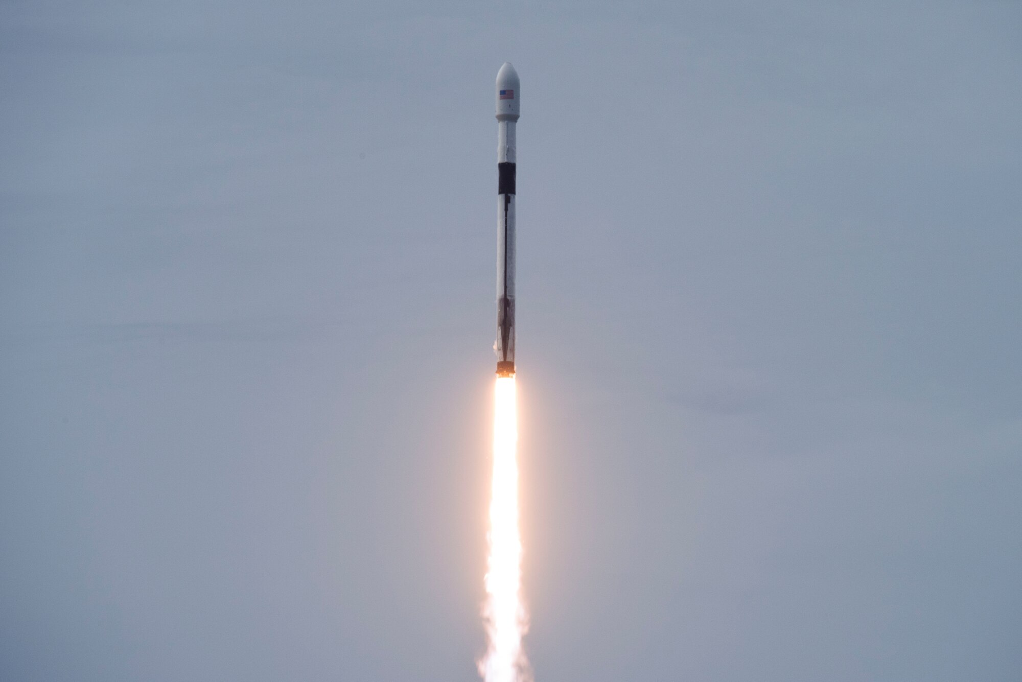 SpaceX's Falcon 9 AMOS-17 rocket launched on August 6, 2019, from Space Launch Complex-40 at Cape Canaveral Air Force Station, Fla. The AMOS-17 mission will be the most advanced satellite to provide satellite communication services to Africa. (U.S. Air Force photo by Airman 1st Class Zoe Thacker)