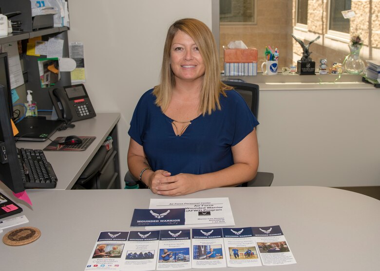 Tamara Ransom, Air Force Wounded Warrior program recovery care coordinator, poses for a photo, Aug. 5, 2019, on Holloman Air Force Base, N.M. The AFW2 program assists the member with transitioning back to duty or into the civilian world, providing personalized restorative care to help manage the challenged regardless of injury or illness. (U.S. Air Force photo by Airman 1st Class Kindra Stewart)