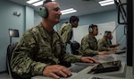 IMAGE: 190611-N-HV059-1005 NORFOLK (June 11, 2019) Sonar Technician 1st Class Christopher Norwood trains on a console in a simulated sonar room at the Center for Surface Combat Systems' (CSCS) Combined Integrated Air and Missile Defense (IAMD) / Anti-Submarine Warfare (ASW) Trainer (CIAT), onboard Naval Base Norfolk.  CSCS’ main mission is to develop and deliver surface ship combat systems training to the fleet and achieve surface warfare superiority. (U.S. Navy photo by Mass Communication Specialist 2nd Class Sonja Wickard/Released)