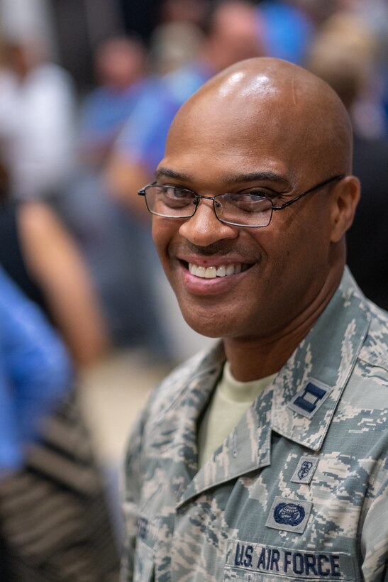 Capt. George Bates, assistant officer in charge for Operation Coal Country in Clay County, Kentucky, is assigned to the 514th Aeromedical Staging Squadron, 514th Air Mobility Wing, Joint Base McGuire-Dix-Lakehurst, New Jersey. Bates was personally recognized for his role in OCC by Vice President Mike Pence and his six years active and 19 years reserve service in the U.S. Air Force at a press event held at East Kentucky University, Manchester campus in Kentucky. Pence continued to distinguish Bates for his three deployments to the Middle East at the event. Innovative Readiness Training (IRT) is a collaborative program that leverages military contributions and community resources to multiply value and cost savings for participants.