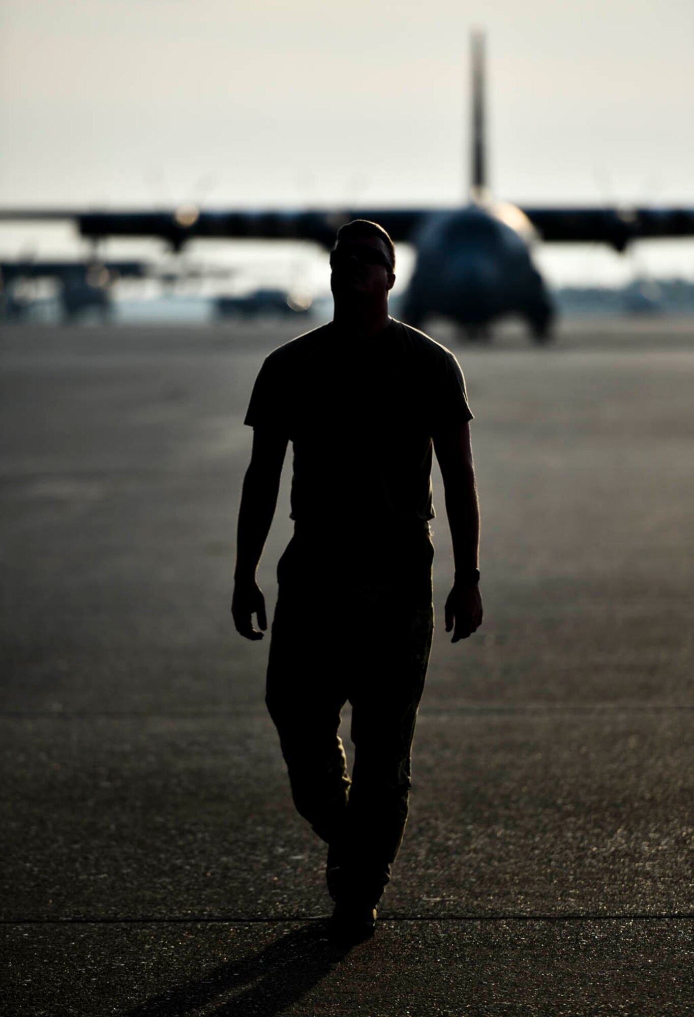 Tech. Sgt. William Mcleod, 327th Airlift Squadron loadmaster, conducts pre-flight checks before take-off as part of the Turkey Shoot competition August 7, 2019, at Little Rock Air Force Base, Ark. The Turkey Shoot is a multi-event test which evaluates all aspects of combat airlift such as threat mitigation, container delivery system airdrops, assault landings and loading and offloading vehicles. The majority of our Reserve members must meet the same requirements of Active Duty personnel. This entails balancing a fulltime civilian job or college studies while maintaining their military readiness. (U.S. Air Force Reserve photo by Senior Airman Nathan Byrnes)