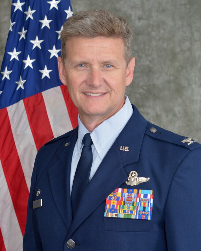 Col. Kenneth Humphrey, 507th Air Refueling Wing Operations Group commander, sits for an official photograph, Aug. 7, 2019, at Tinker Air Force Base, Oklahoma. (U.S. Air Force photo by Senior Airman Mary Begy)