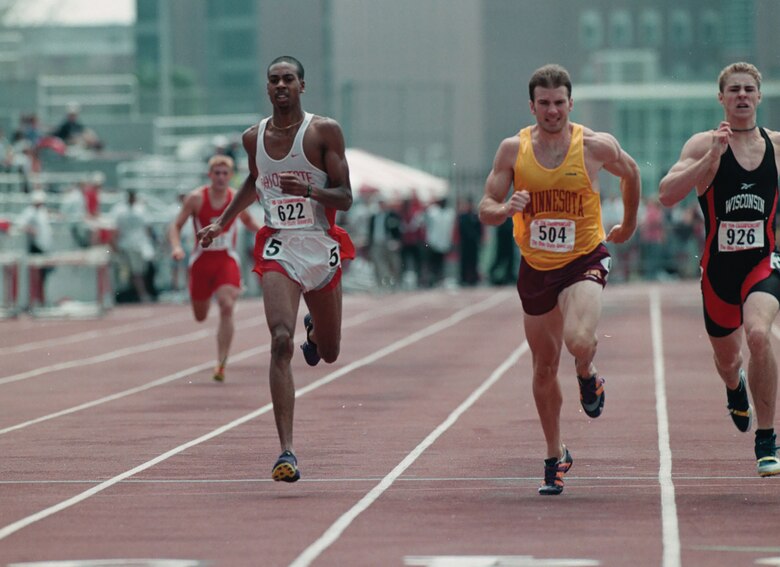 Maj. Andrew Pierce, flight commander and C-17 instructor pilot, 89th Airlift Squadron, will be inducted into the Ohio State University Athletics Hall of Fame on Sept. 6, 2019 in Columbus, Ohio, for his athletic accomplishments.