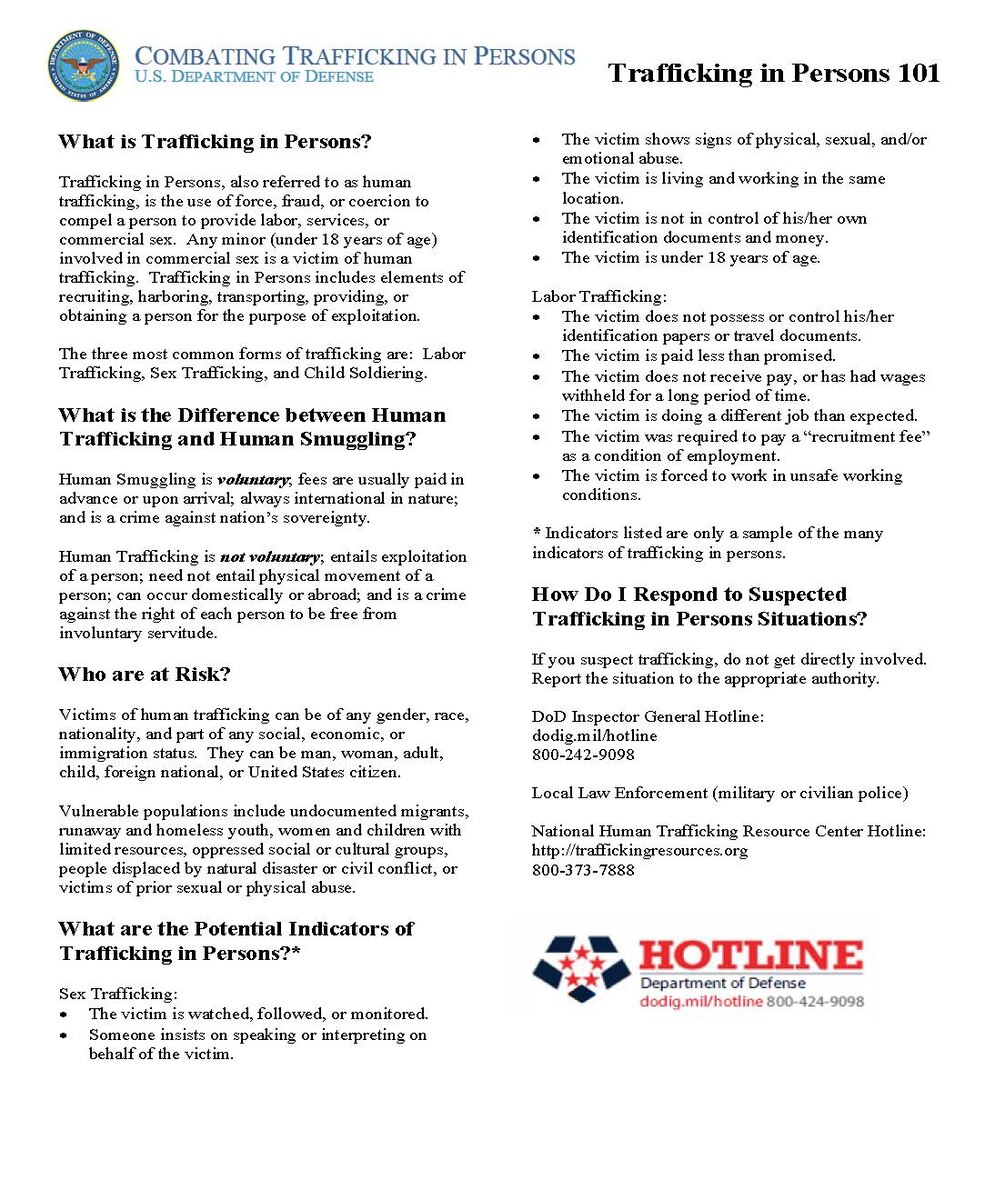 Moody backs DoD CTIP policy > Moody Air Force Base > Article Display