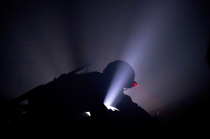 U.S. Marine Corps Lance Cpl. Nicholas Clarke applies a tourniquet on a simulated casualty at the Tactical Medical Simulation Center during a mass casualty simulation on Camp Hansen, Okinawa, Japan, August 1, 2019. The Tactical Combat Casualty Care course teaches first responders to treat casualties in the proper order, treating the most critical situations first to reduce deaths at the point of injury. Clarke, a native of Mechanicsville, Virginia, is an engineer equipment mechanic with Maintenance Platoon, Combat Logistics Battalion 31, 31st Marine Expeditionary Unit. (U.S. Marine Corps photo by Lance Cpl. Isaiah Campbell)