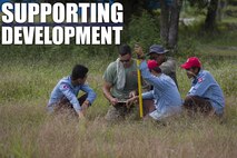 U.S. Marine Corps Sgt. Dillon M. Medeiros conducts Explosive Ordnance Disposal (EOD) Level 2 instruction for EOD Technicians with Cambodian Mine Action Center during Humanitarian Mine Actions (HMA) Cambodia in Kampong Chhnang, Cambodia, July 31, 2019. HMAs are reoccurring events that instruct partner nations’ on tactics, techniques and procedures. This instruction on EOD and tactical combat casualty care capabilities will save lives and relieve human suffering. Medeiros, a native of Honokua, Hawaii, is an Explosive Ordnance Disposal Technician with 3rd EOD Co., 9th Engineer Support Battalion, 3rd Marine Logistics Group. (U.S. Marine Corps photo by Sgt Stephanie Cervantes)
