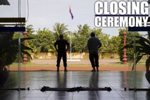 U.S. Marines take part in Explosive Ordnance Disposal (EOD) Level 2 graduation ceremony for EOD Technicians with Cambodian Mine Action Center (CMAC) during Humanitarian Mine Actions (HMA) Cambodia in Kampong Chhnang, Cambodia Aug 2, 2019. HMAs are reoccurring events that instruct partner nations’ on tactics, techniques and procedures. This instruction on EOD and tactical combat casualty care capabilities will save lives and relieve human suffering. (U.S. Marine Corps photo by Sgt Stephanie Cervantes)