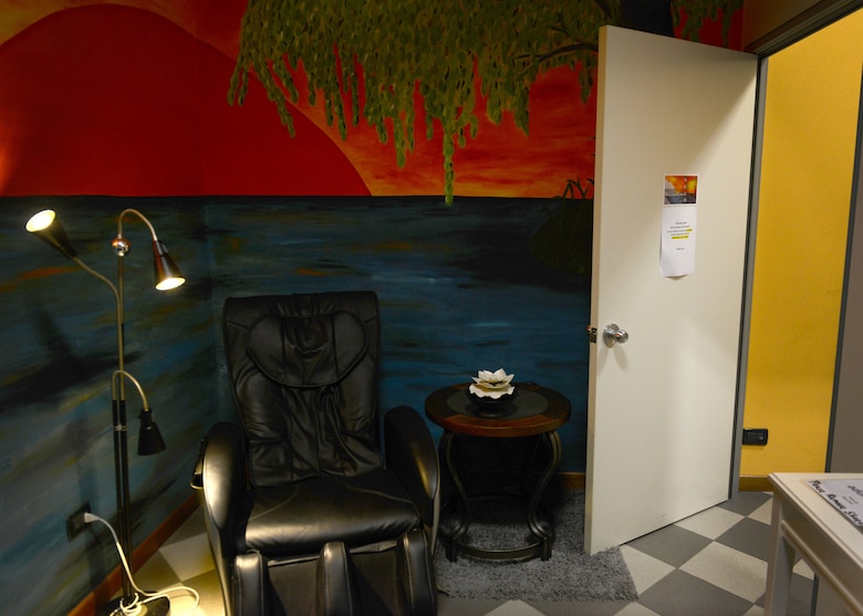 The Refuge, located on Area F, is a place for Airmen to relax, play games, read books, and conversate while off duty.