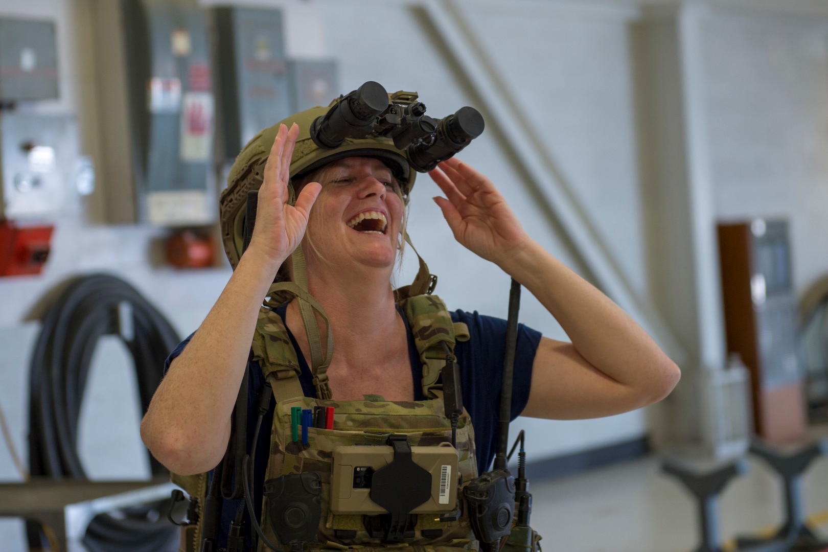 The Idaho Military Division collaborated with the Idaho State Department of Education to host Educator Day at Gowen Field, Aug. 9, 2019. Idaho educators spent the day learning how several Idaho Military Division programs help prepare students to achieve and shape their futures.