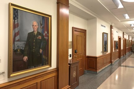 Portrait in hallway.