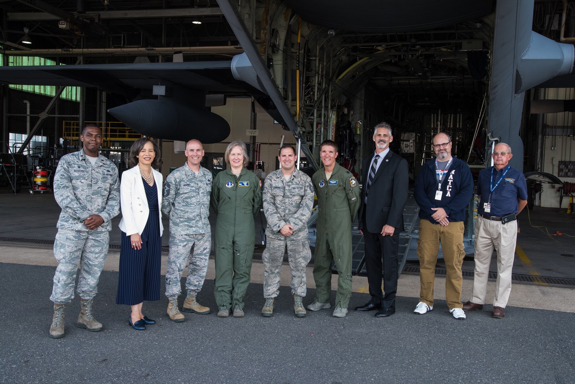 Congresswoman Lisa Blunt Rochester visits the 166th Airlift Wing
