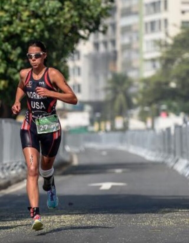 Along with Optimus Prosthetics, American Paralympic gold medalist Grace Norman, will provide instruction at a free mobility clinic for lower extremity amputee runners. The clinic will be offered at the marathon expo on Thursday, Sept. 19 from 4:30 to 6 p.m. and on Friday, Sept. 20, noon to 1:30 p.m. in the Berry Room at the Wright State University Nutter Center. (Courtesy photo)