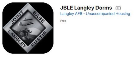The JBLE Langley Dorm app is available to download for free to any members on Joint Base Langley-Eustis.