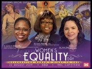 Huntsville Center has scheduled its 2019 Women's Equality Day celebration for Aug. 22 at 11:30 a.m. in the HNC Cafeteria. The event, which celebrates the passage of the 19th Amendment and women's continuing efforts toward full equality, is slated to feature three special-guest panelists: Dr. Juanita M. Christensen, executive director of the U.S. Army Combat Capabilities Development Command's Aviation and Missile Center; Audrey Robinson, Esq., chief of counsel at NASA's Marshall Space Flight Center; and Karen Pane, director of Human Resources for the U.S. Army Corps of Engineers.