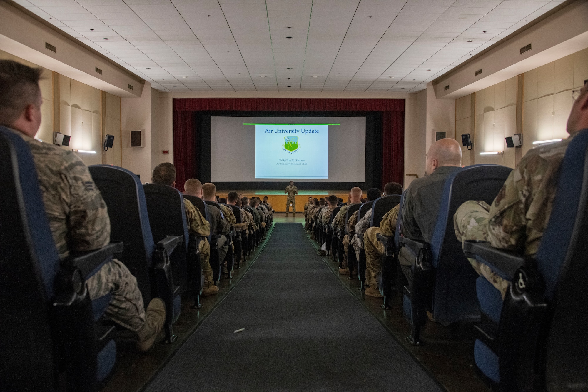 command chief talks to enlisted members