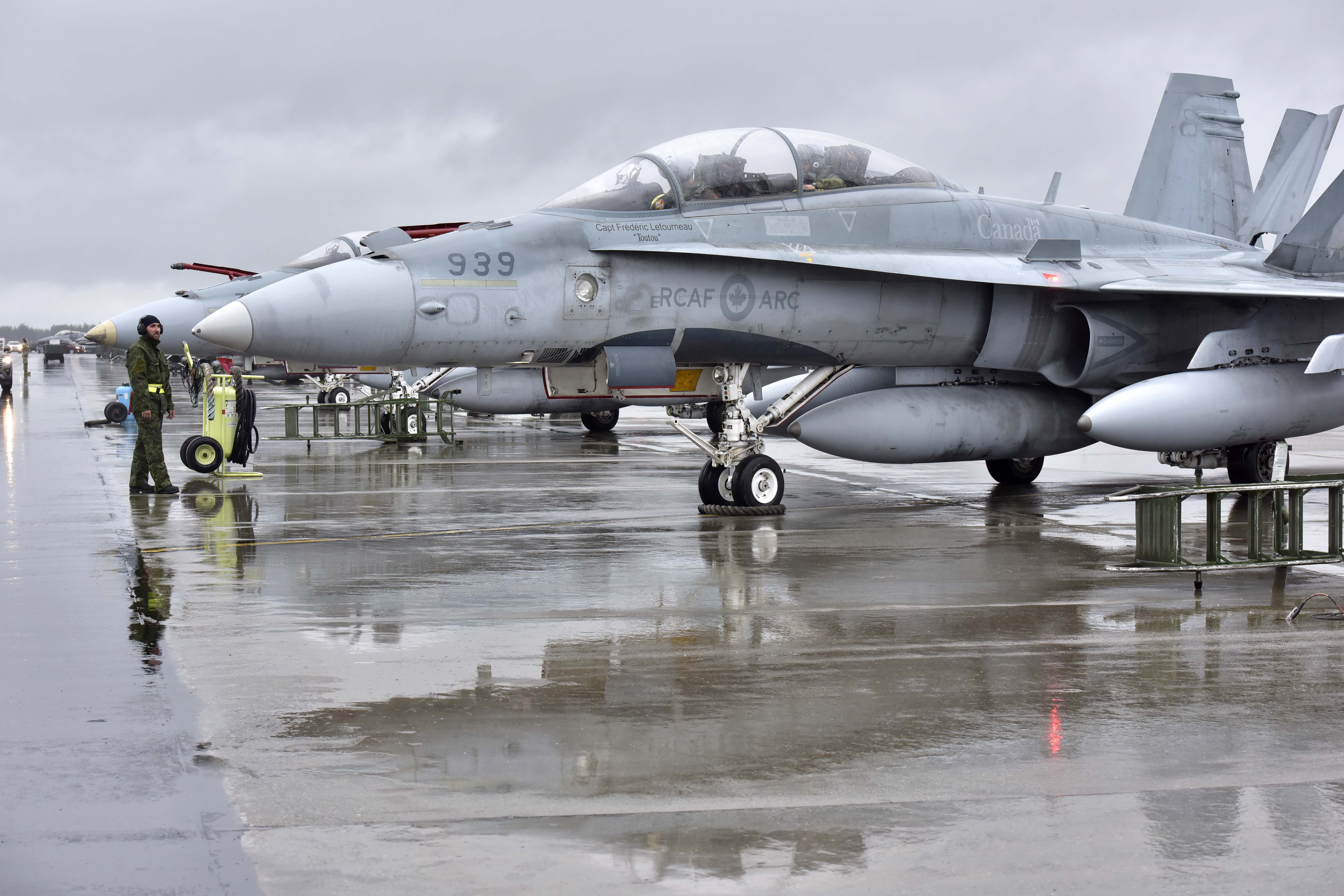 Royal Canadian Air Force prepares for take-off during RED FLAG-Alaska ...