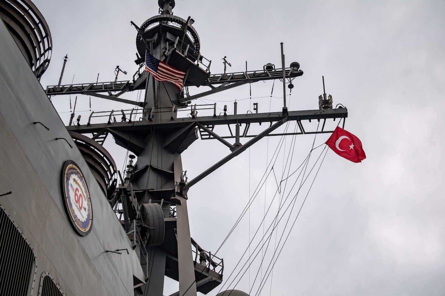 The Arleigh Burke-class guided-missile destroyer USS Porter (DDG 78) transits the Black Sea en route to a scheduled port visit to Golcuk, Turkey, Aug. 16, 2019.