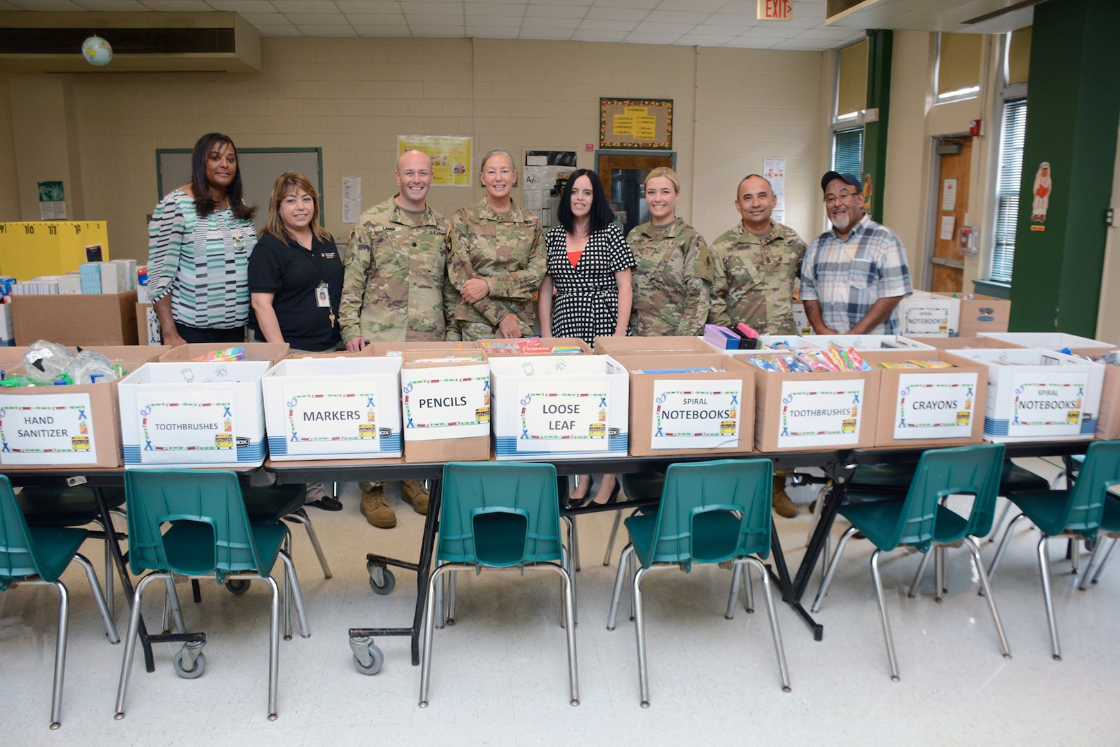 187th Medical Battalion donates more than $10,000 worth of school