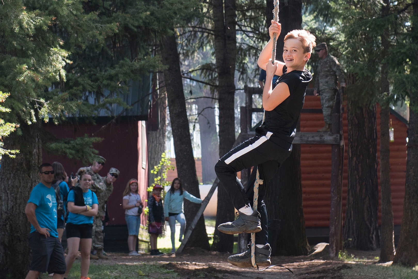Children of Idaho Army and Air National Guard members not only survived the “Survivor”-themed summer camp, they thrived. The event-filled camp was held Aug 12-16, 2019, and was designed to build resiliency and strength in youth of military families.