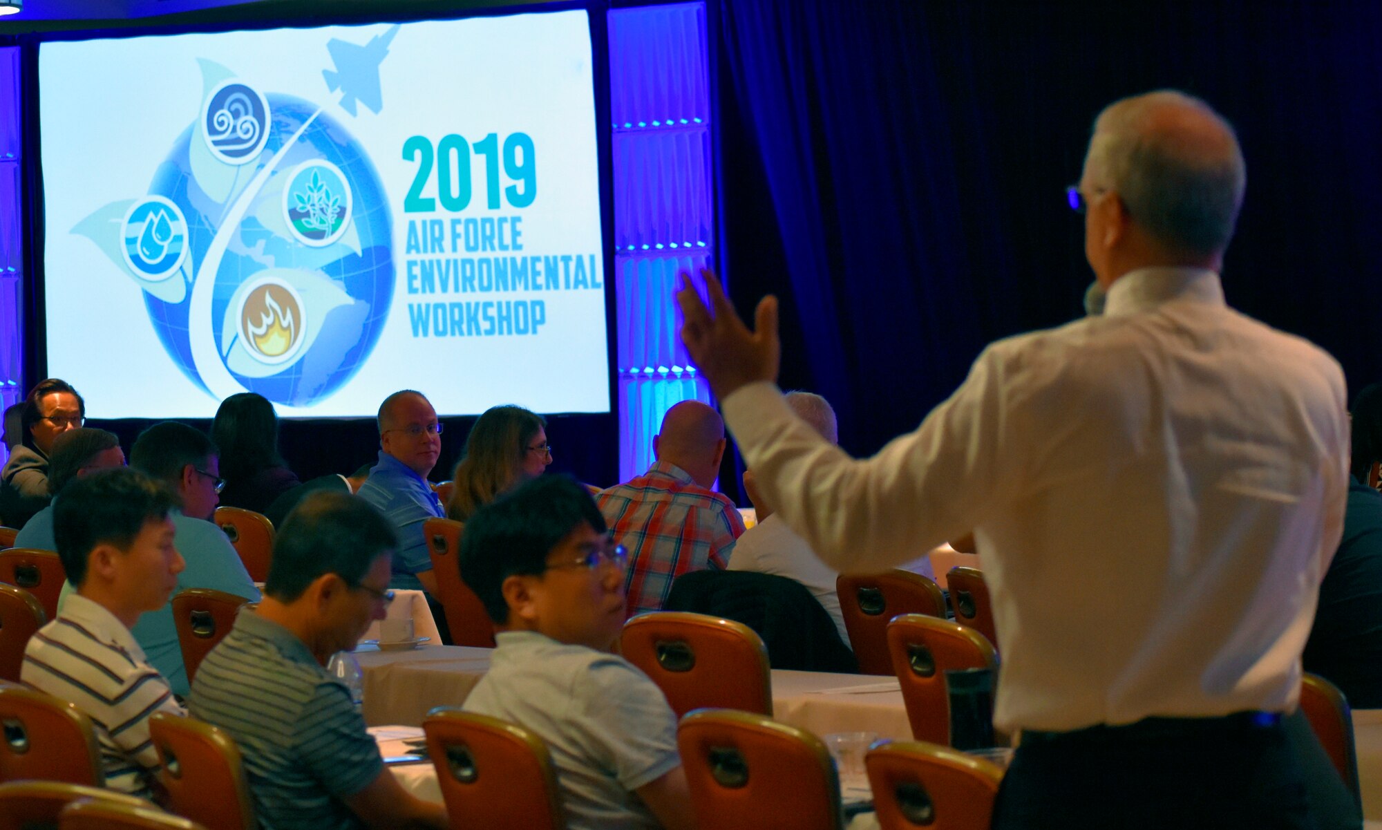 More than 400 environmental, legal and public affairs professionals from Air Force installations across the globe attended the three-day Air Force Environmental Workshop, August 13 – 15 in downtown San Antonio. The Air Force Civil Engineer Center’s Environmental Directorate led the workshop allowing an opportunity for attendees to gain invaluable career training to continue improving the Air Force’s environmental stewardship and compliance.