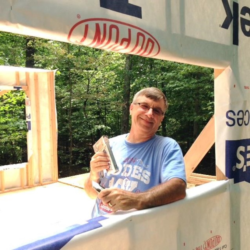 Gene Klingensmith, a friend of Mike Dent and a test engineer/ test manager for the Aeropropulsion Combined Test Force at Arnold Air Force Base, was one of the many people who assisted in the building of the treehouse. (Courtesy photo by Mike Dent)