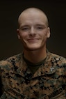 U.S. Marine Corps Cpl. Patrick Johnson poses for a photograph on Camp Kinser, Okinawa, Japan, August 13, 2019. Johnson, an ammunition clerk with G-4, Combat Logistics Regiment 37, 3rd Marine Logistics Group, is a native of Johnson City, Tennessee. (U.S. Marine Corps photo by Lance Cpl. Carla E. O)