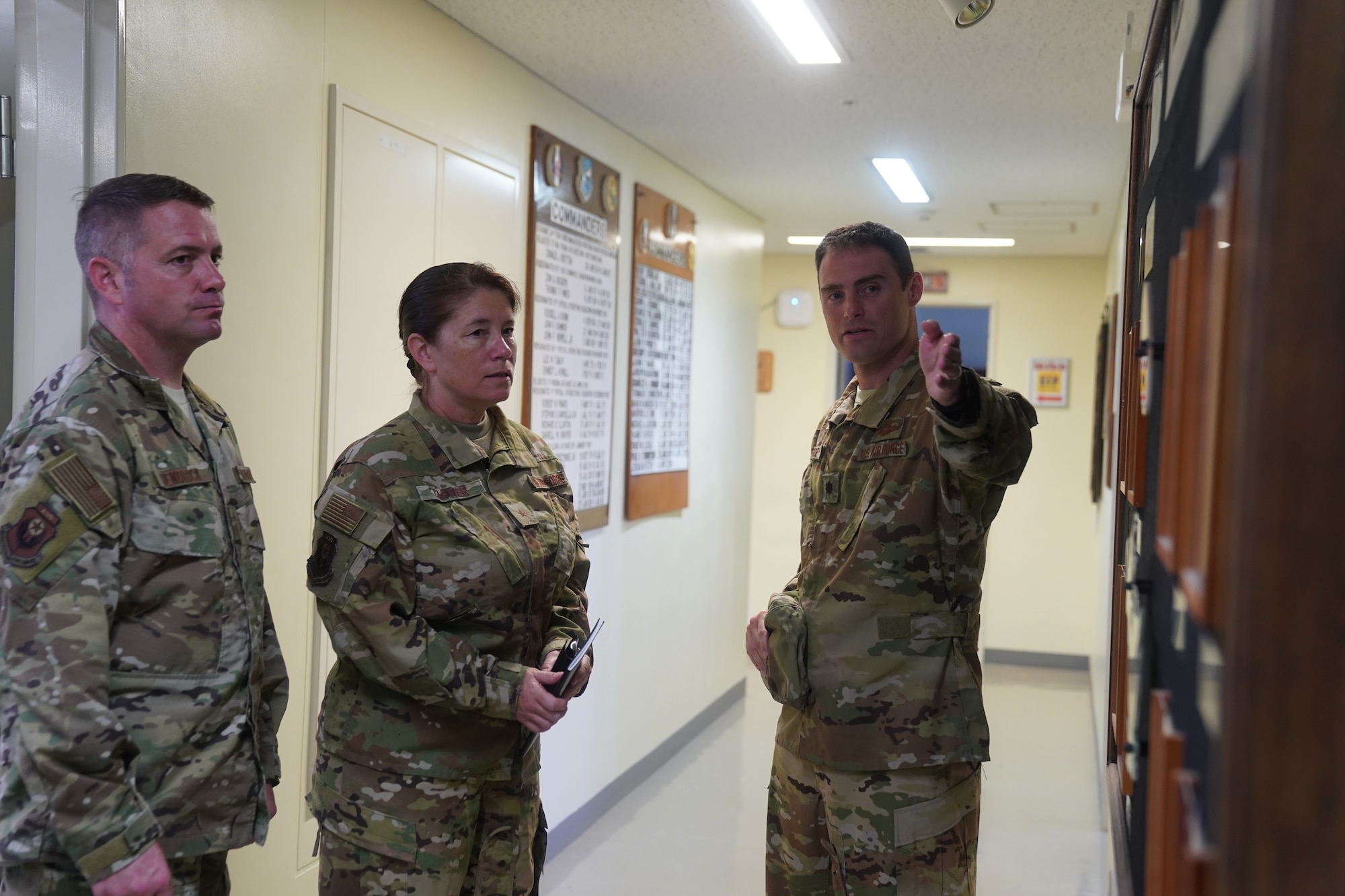 Brig. Gen. Brenda Cartier, Air Force Special Operations Command director of operations, and Chief Master Sgt. Christian Hendrick AFSOC operations chief enlisted member, visited the 353rd SOG as part of an INDOPACOM immersion visit.