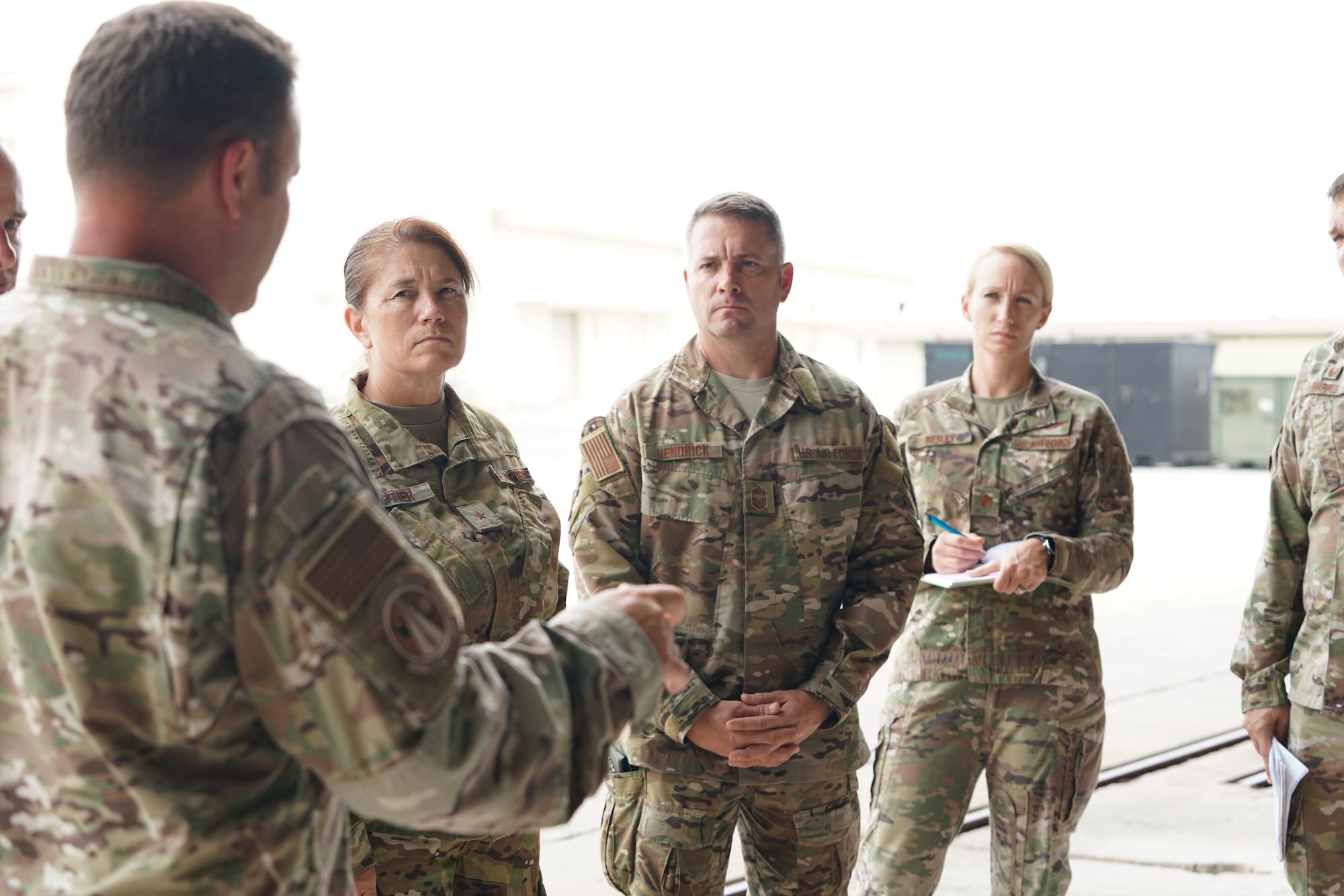 Brig. Gen. Brenda Cartier, Air Force Special Operations Command director of operations, and Chief Master Sgt. Christian Hendrick AFSOC operations chief enlisted member, visited the 353rd SOG as part of an INDOPACOM immersion visit.